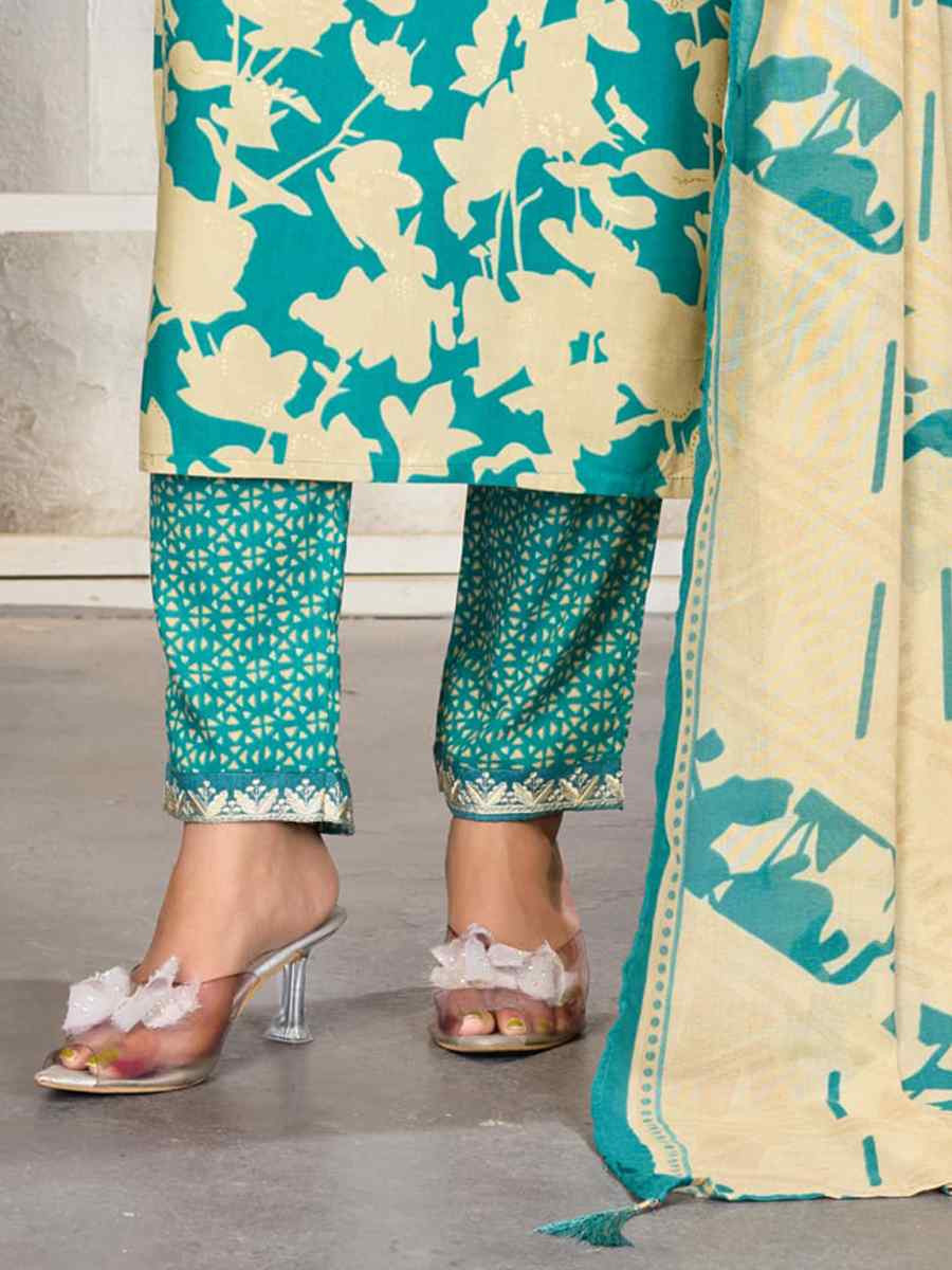 Multi Premium Rayon Embroidery Printed Party Wedding Festival Casual Ready Pant Salwar Kameez
