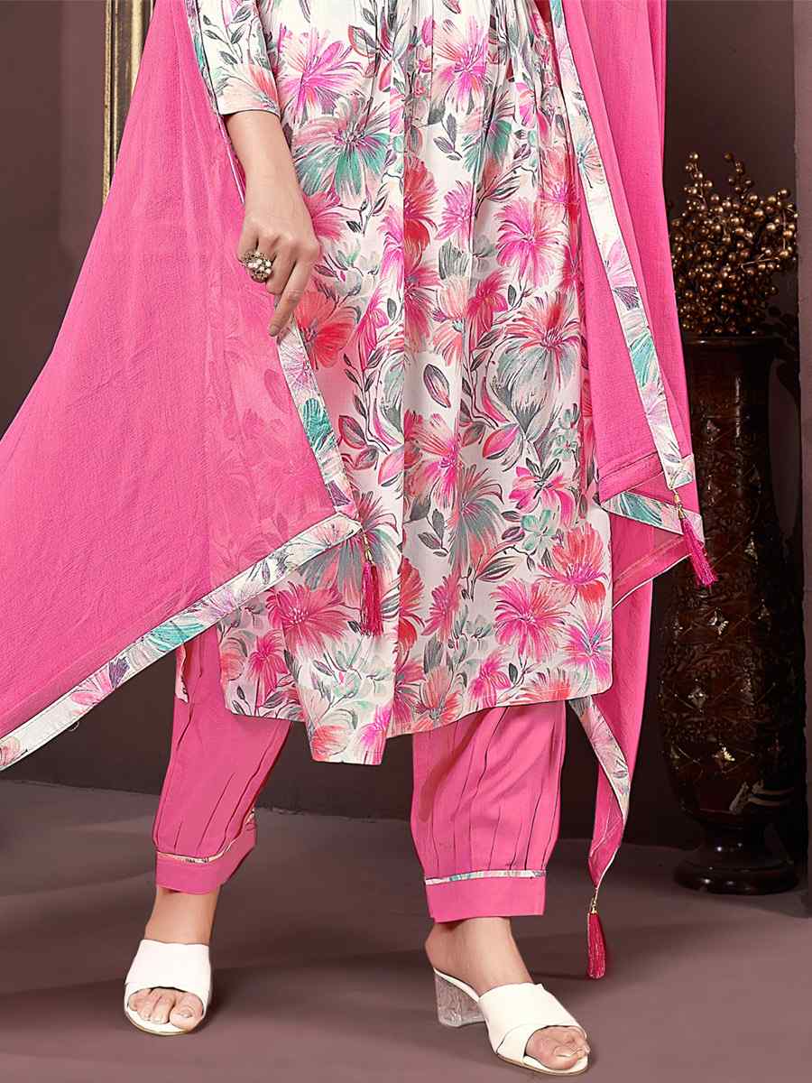 Multi Premium Rayon Printed Festival Wedding Ready Pant Salwar Kameez