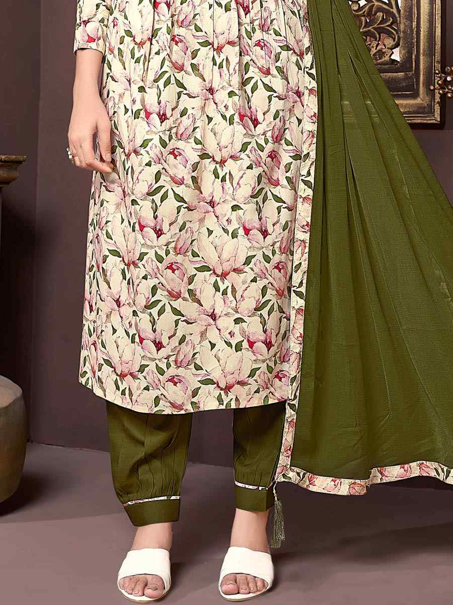Multi Premium Rayon Printed Festival Wedding Ready Pant Salwar Kameez
