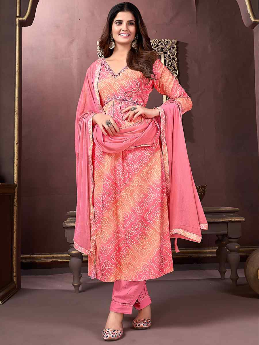 Multi Premium Rayon Printed Festival Wedding Ready Pant Salwar Kameez