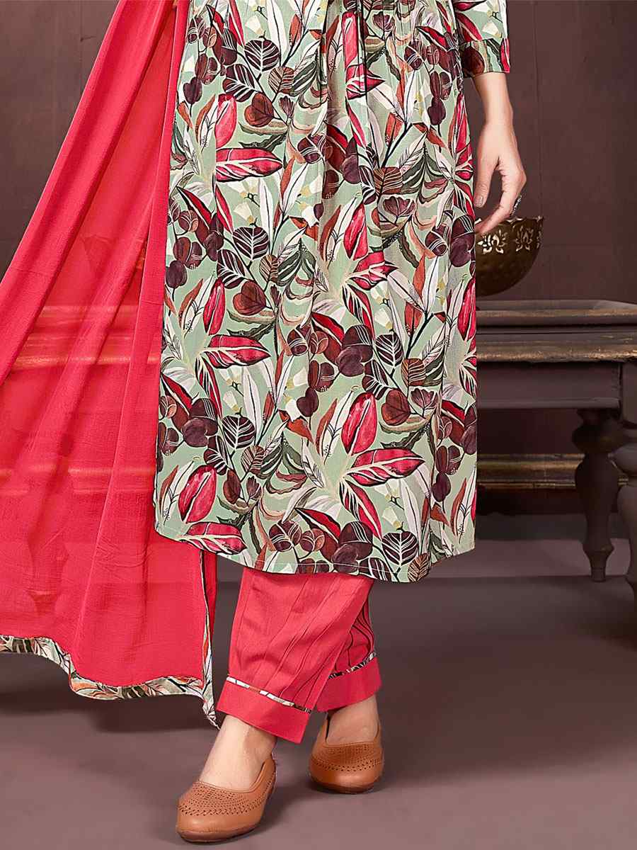 Multi Premium Rayon Printed Festival Wedding Ready Pant Salwar Kameez