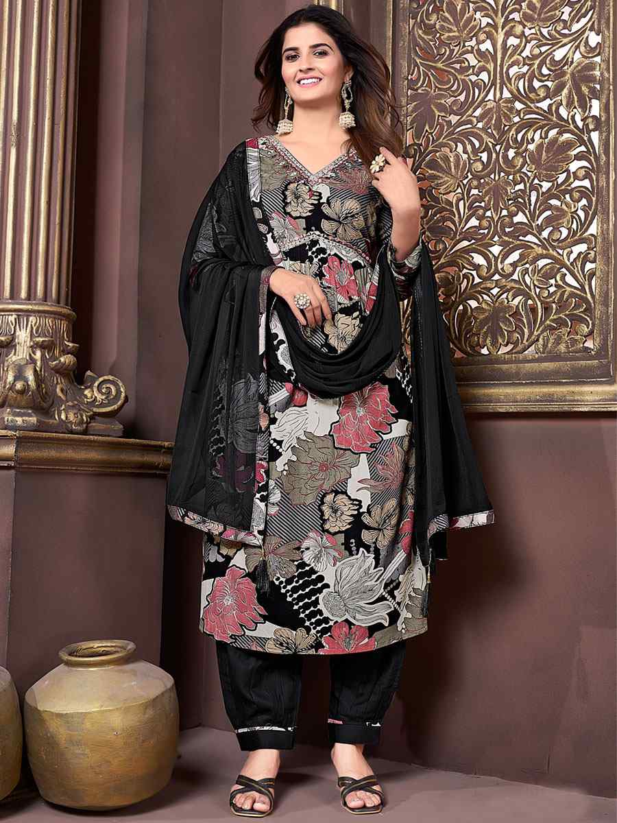 Multi Premium Rayon Printed Festival Wedding Ready Pant Salwar Kameez