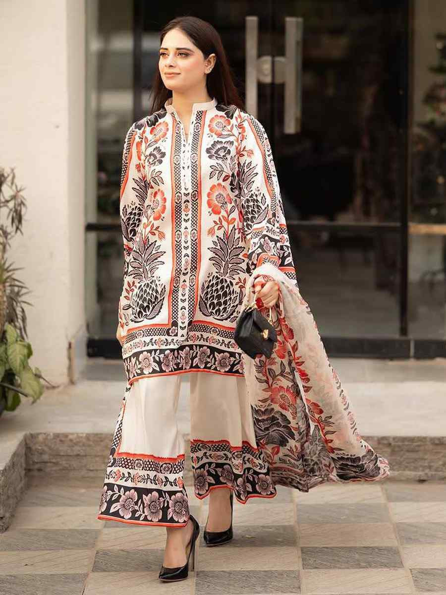 Multi Pure American Crape Printed Party Wedding Ready Palazzo Pant Salwar Kameez