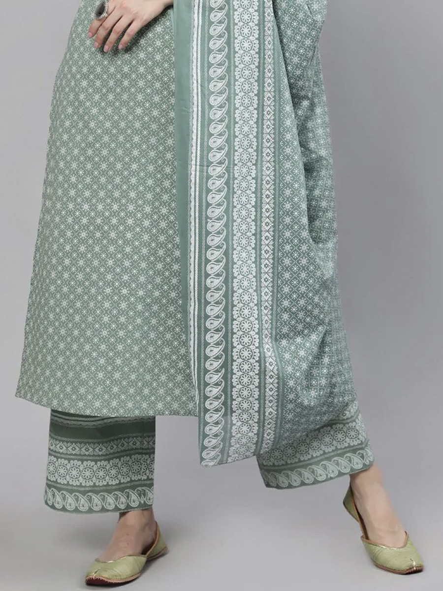 Multi Pure Cotton Printed Festival Casual Pant Salwar Kameez