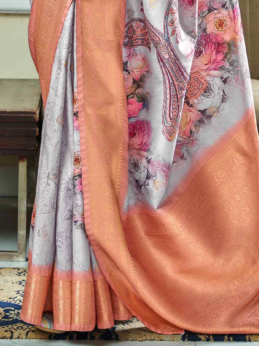 Multi Pure Handloom Silk Handwoven Wedding Festival Heavy Border Saree
