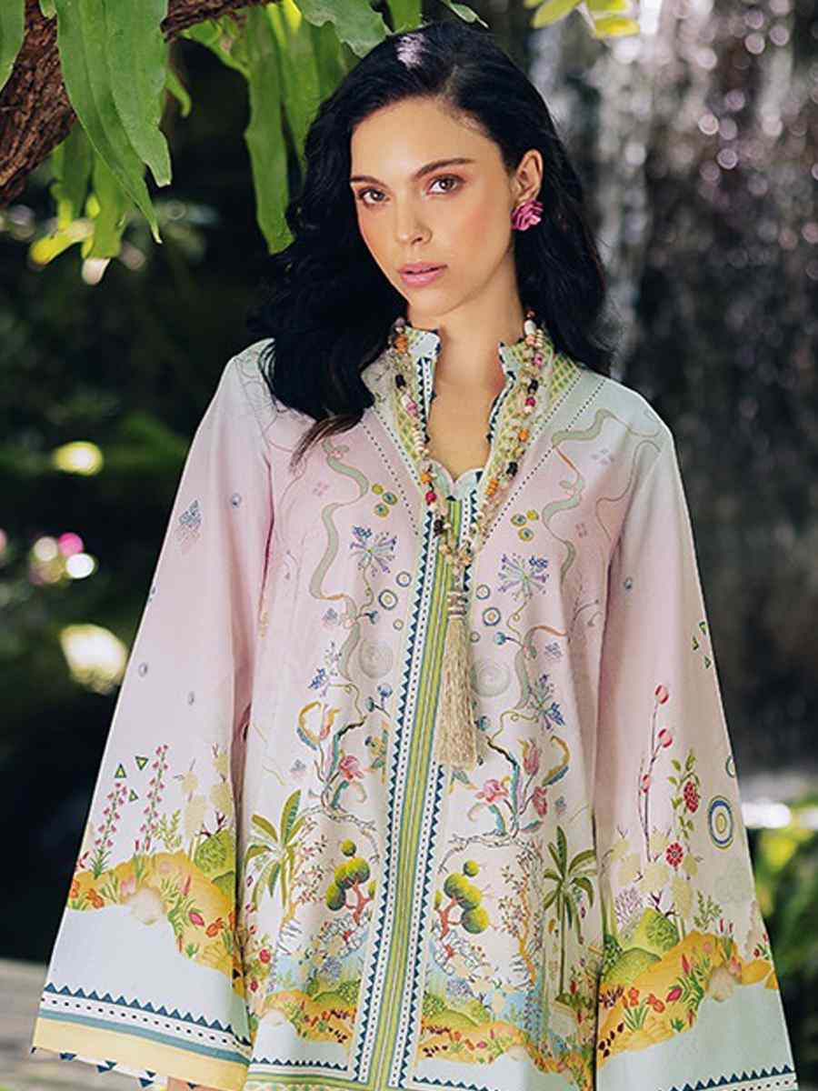 Multi Pure Natural Crepe Embroidered Festival Casual Kurti