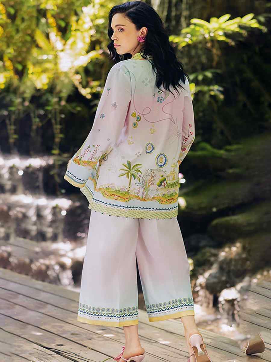 Multi Pure Natural Crepe Embroidered Festival Casual Kurti