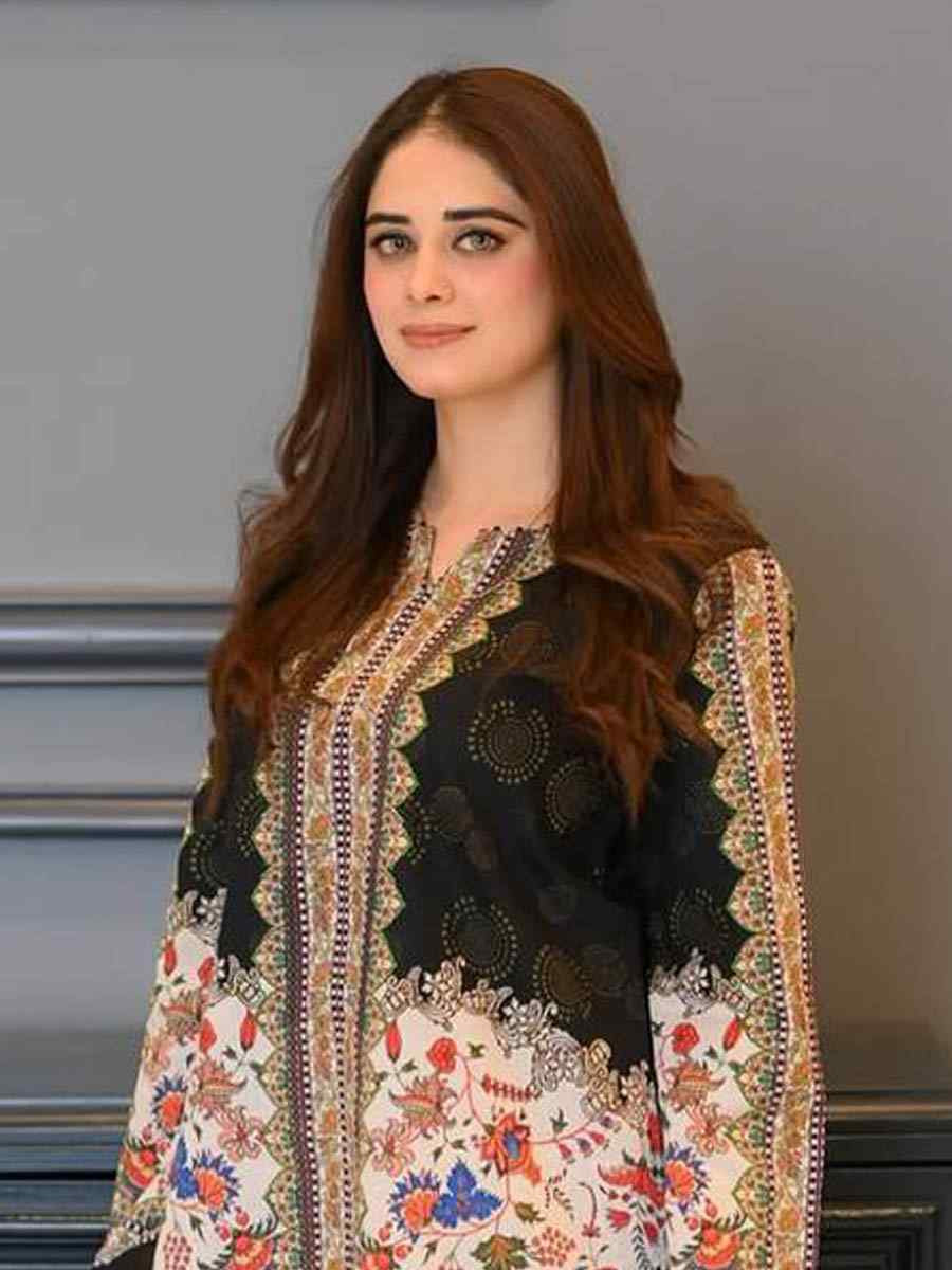 Multi Pure Natural Crepe Embroidered Festival Casual Ready Palazzo Salwar Kameez