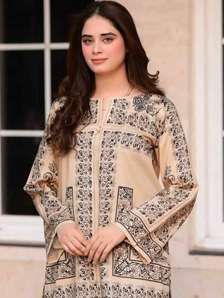 Multi Pure Natural Crepe Embroidered Festival Casual Ready Palazzo Salwar Kameez