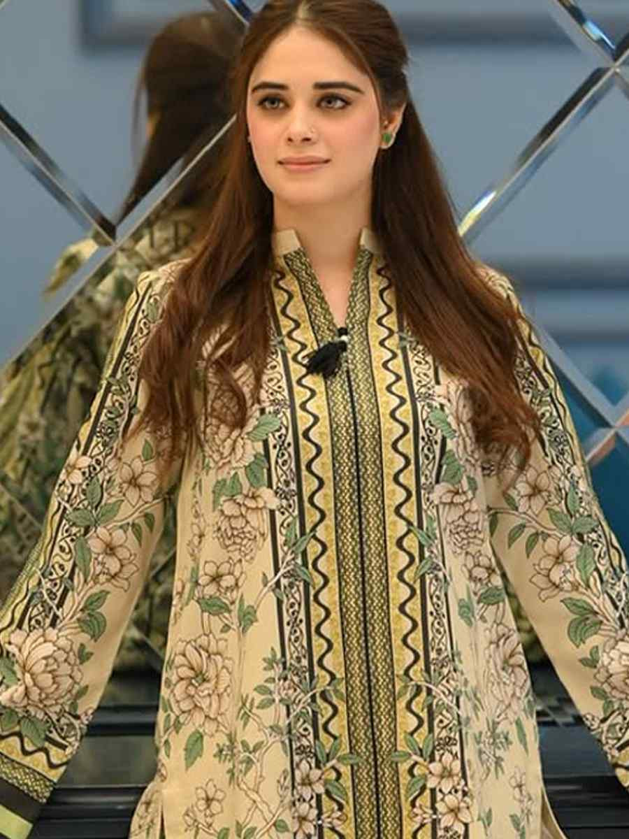 Multi Pure Natural Crepe Printed Festival Casual Kurti