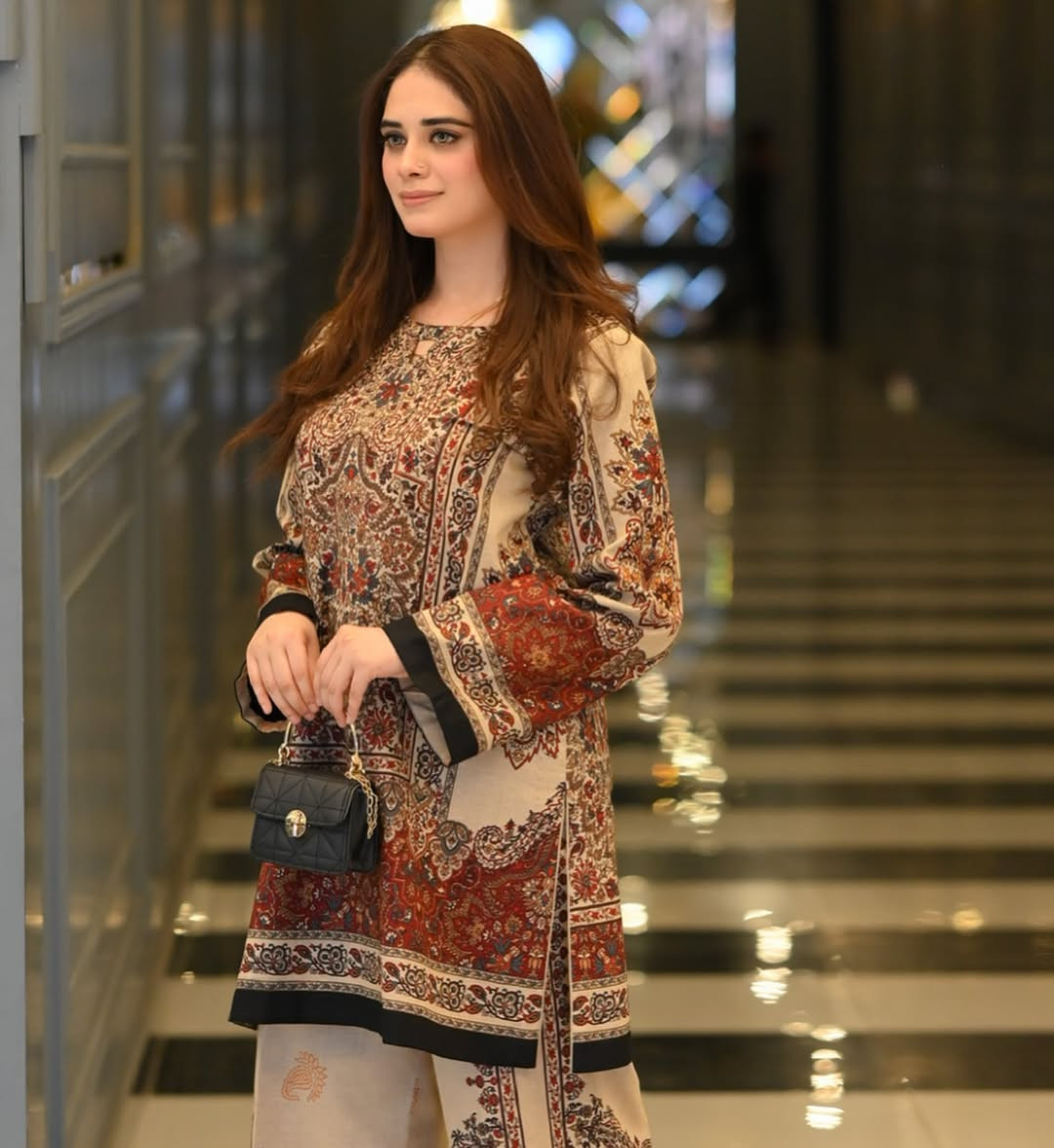 Multi Pure Natural Crepe Printed Festival Casual Kurti