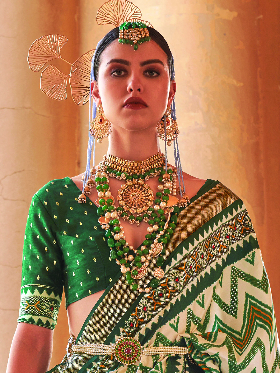 Multi Pv Silk Printed Casual Festival Contemporary Saree