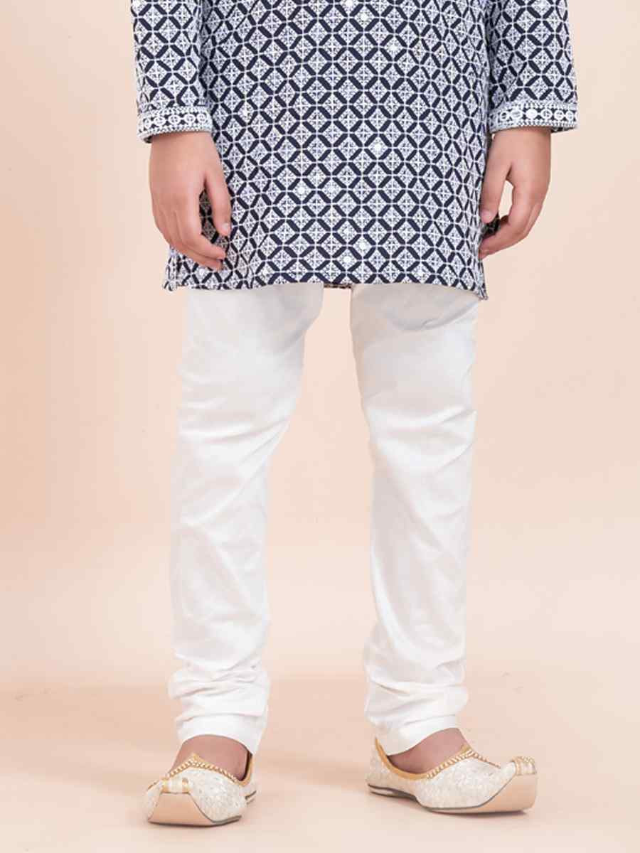 Multi Rayon Embroidered Festival Traditional Kurta Pyjama Boys Wear