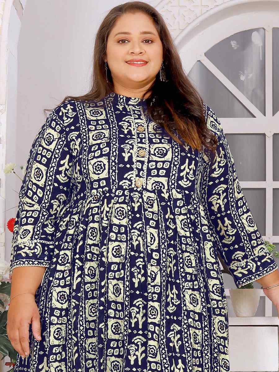 Multi Rayon Printed Festival Casual Gown