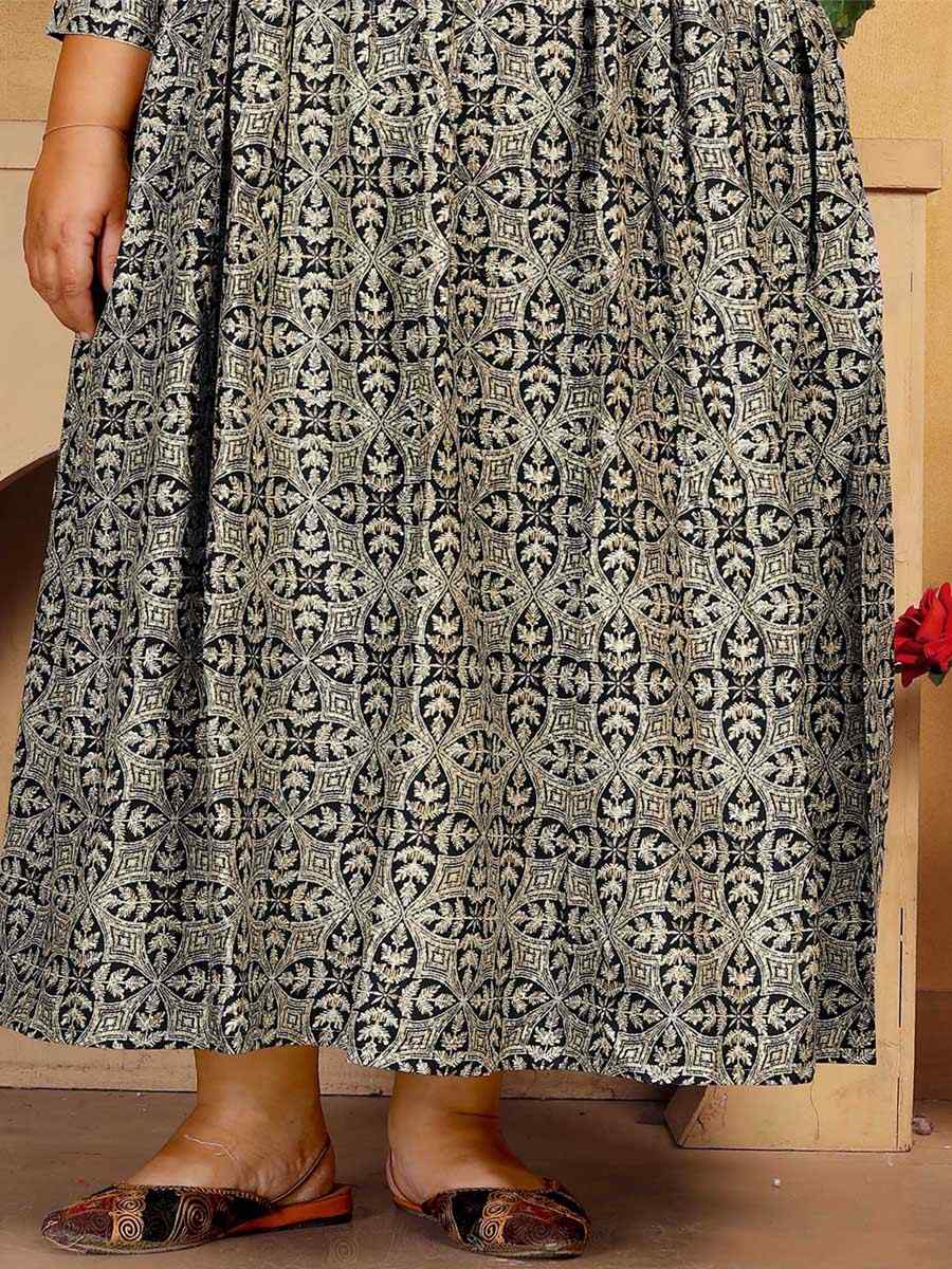 Multi Rayon Printed Festival Casual Gown