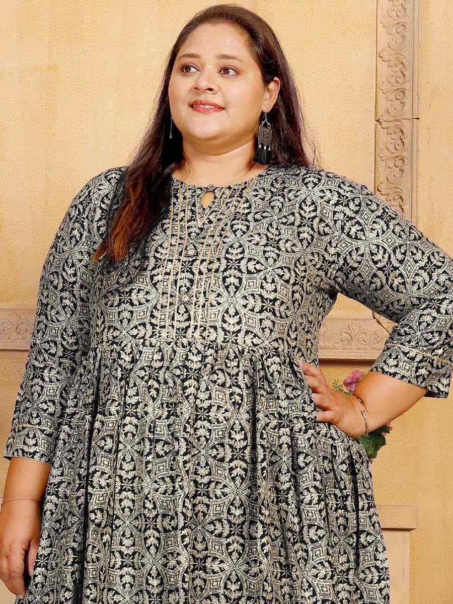 Multi Rayon Printed Festival Casual Gown