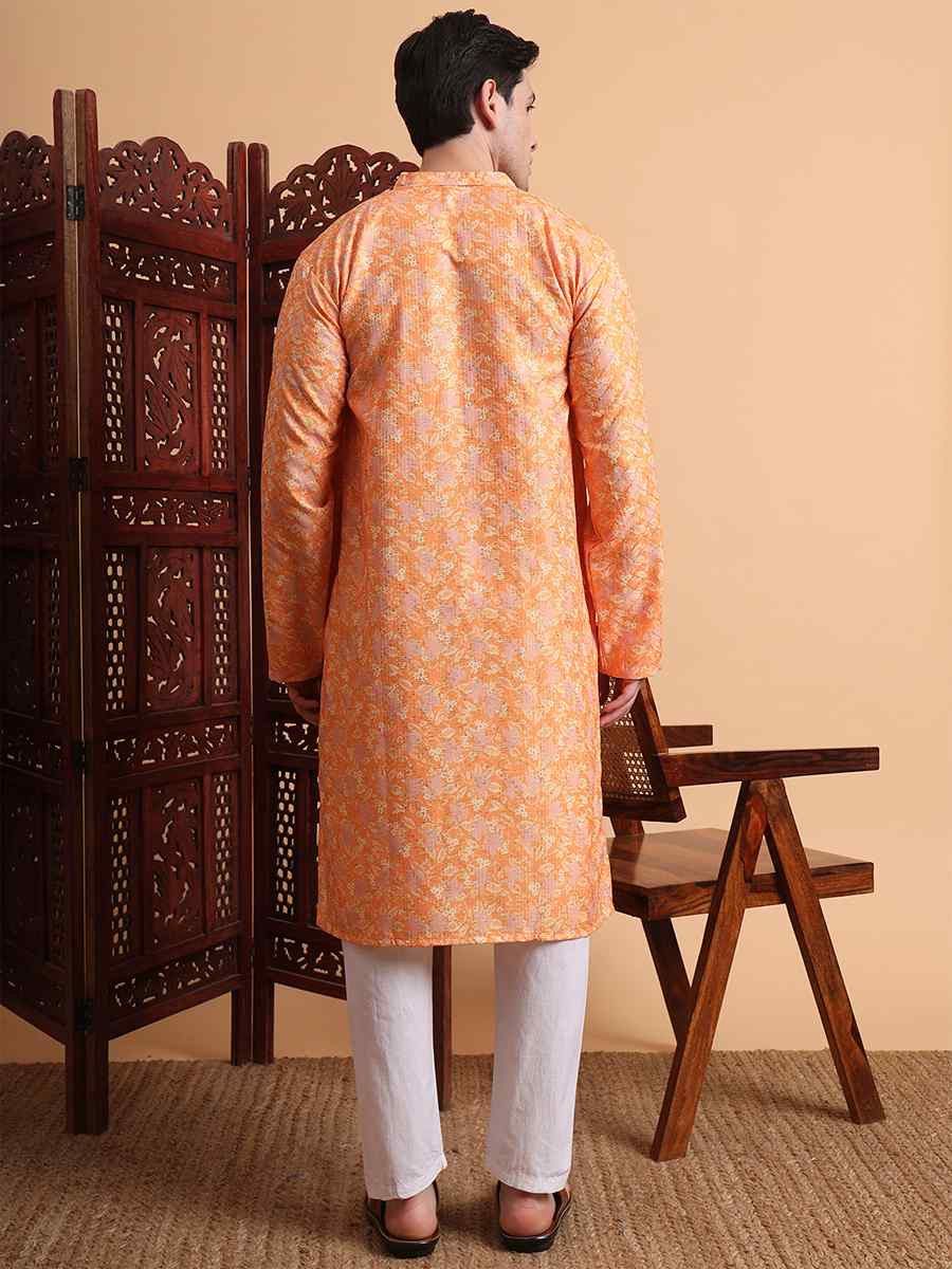 Multi Rayon Printed Festival Casual Kurta