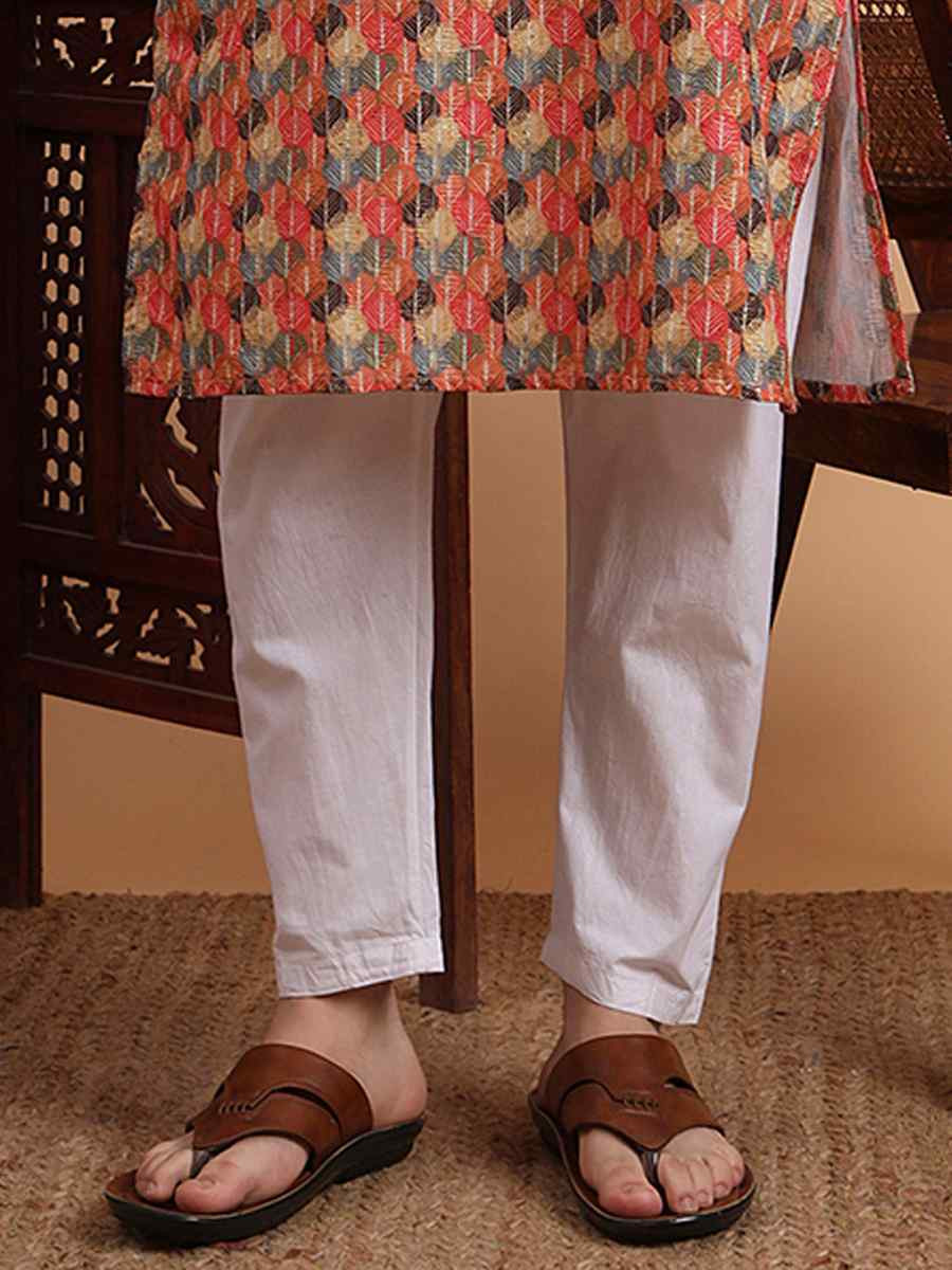Multi Rayon Printed Festival Casual Kurta