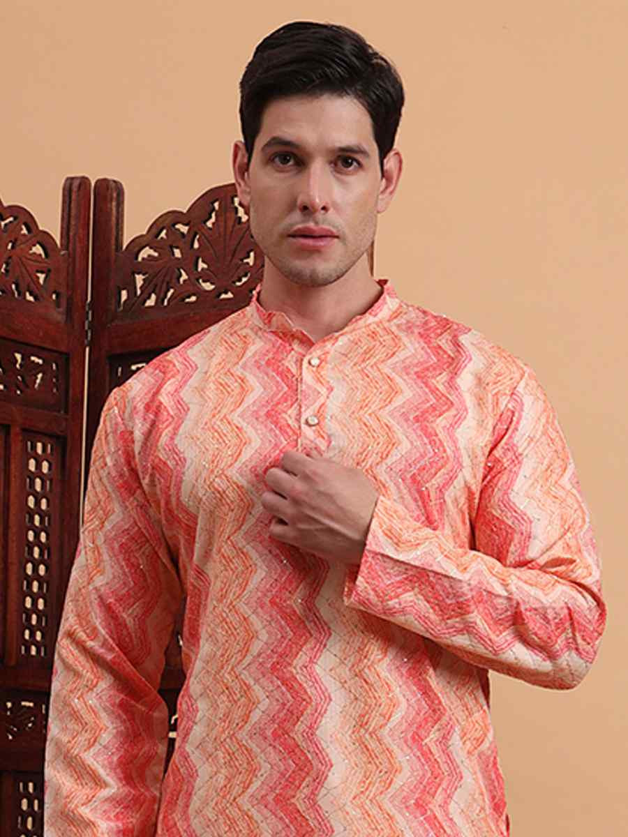 Multi Rayon Printed Festival Casual Kurta