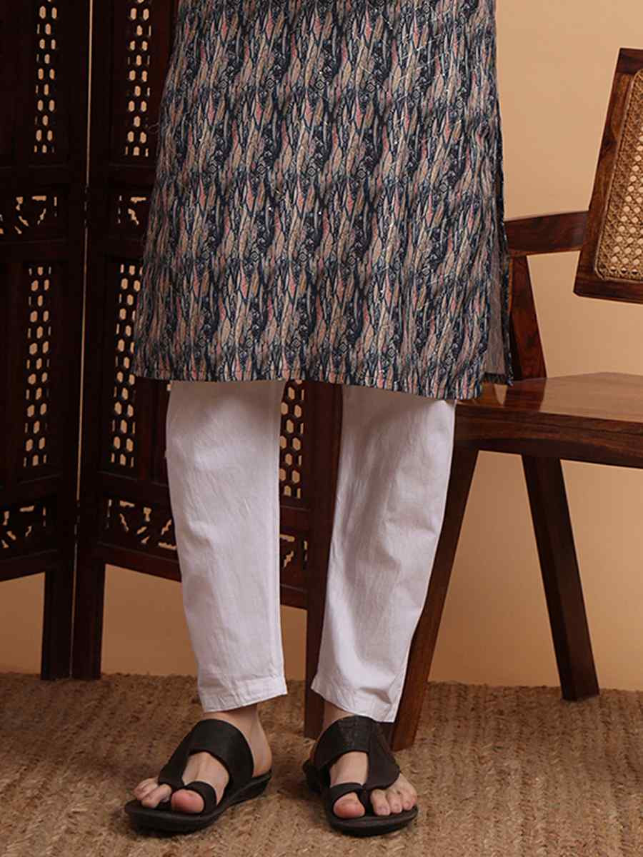 Multi Rayon Printed Festival Casual Kurta