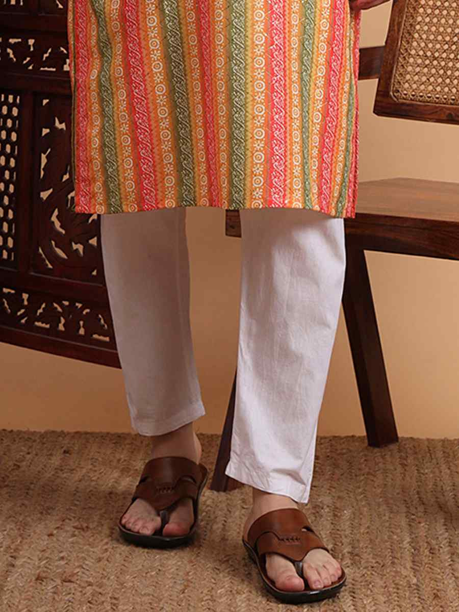 Multi Rayon Printed Festival Casual Kurta
