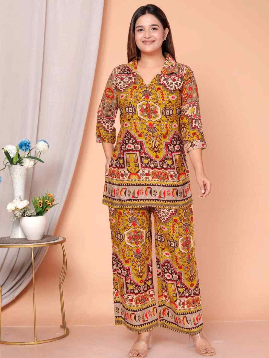 Multi Rayon Printed Festival Casual Kurti Bottom Women Wear