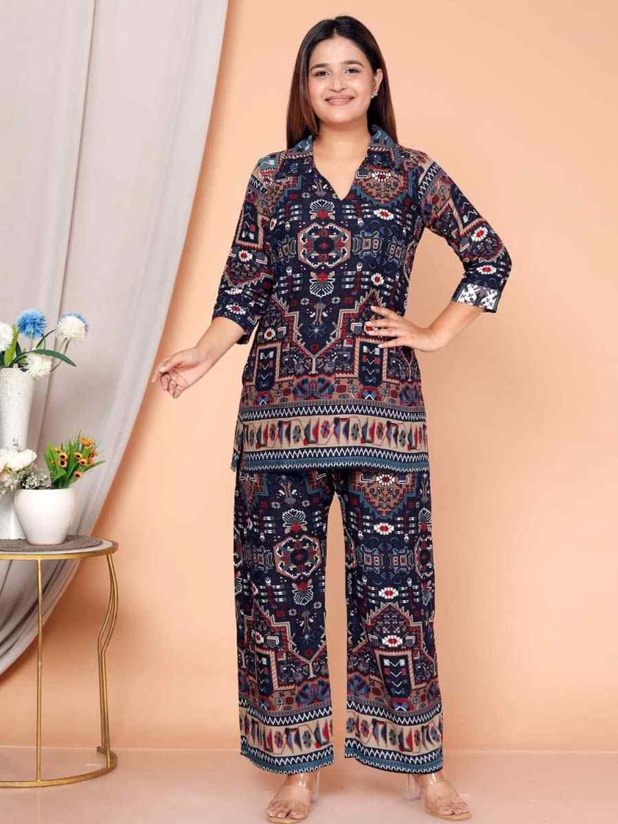 Multi Rayon Printed Festival Casual Kurti Bottom Women Wear