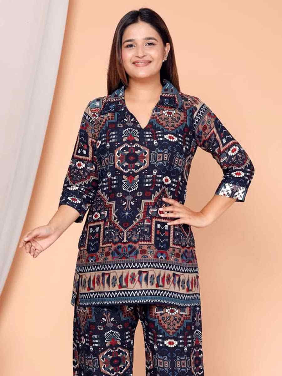 Multi Rayon Printed Festival Casual Kurti Bottom Women Wear