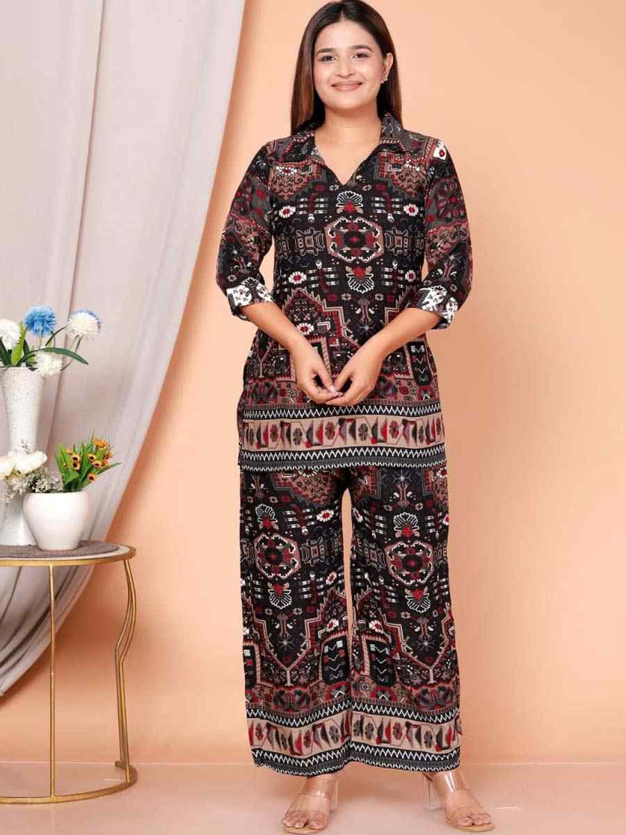 Multi Rayon Printed Festival Casual Kurti Bottom Women Wear