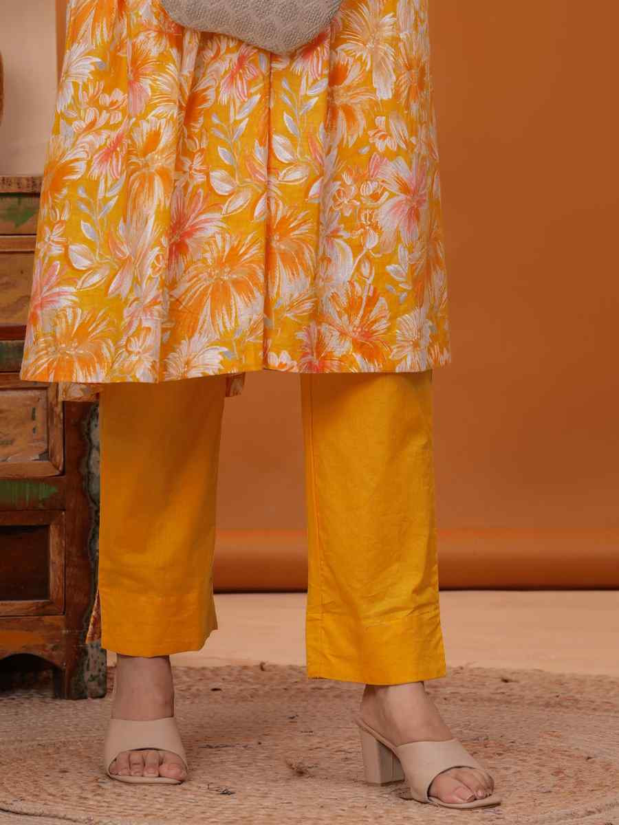 Multi Rayon Printed Festival Casual Kurti Bottom Women Wear