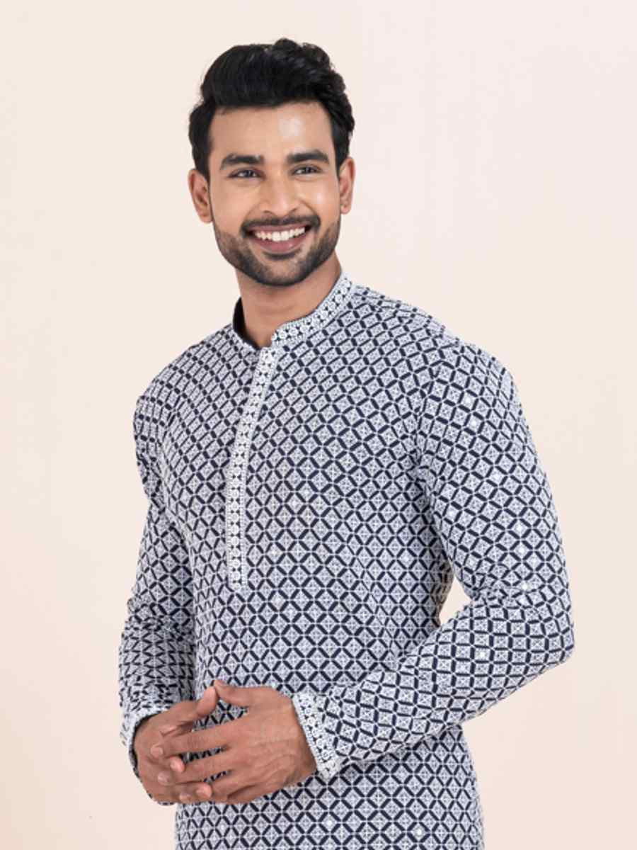 Multi Rayon Printed Festival Wedding Kurta Pyjama Men039s Wear