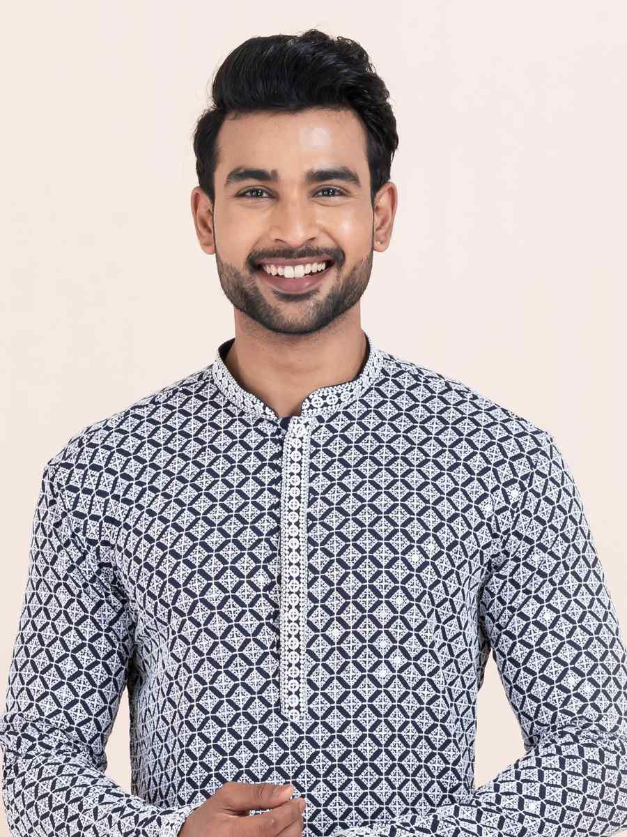 Multi Rayon Printed Festival Wedding Kurta Pyjama Men039s Wear