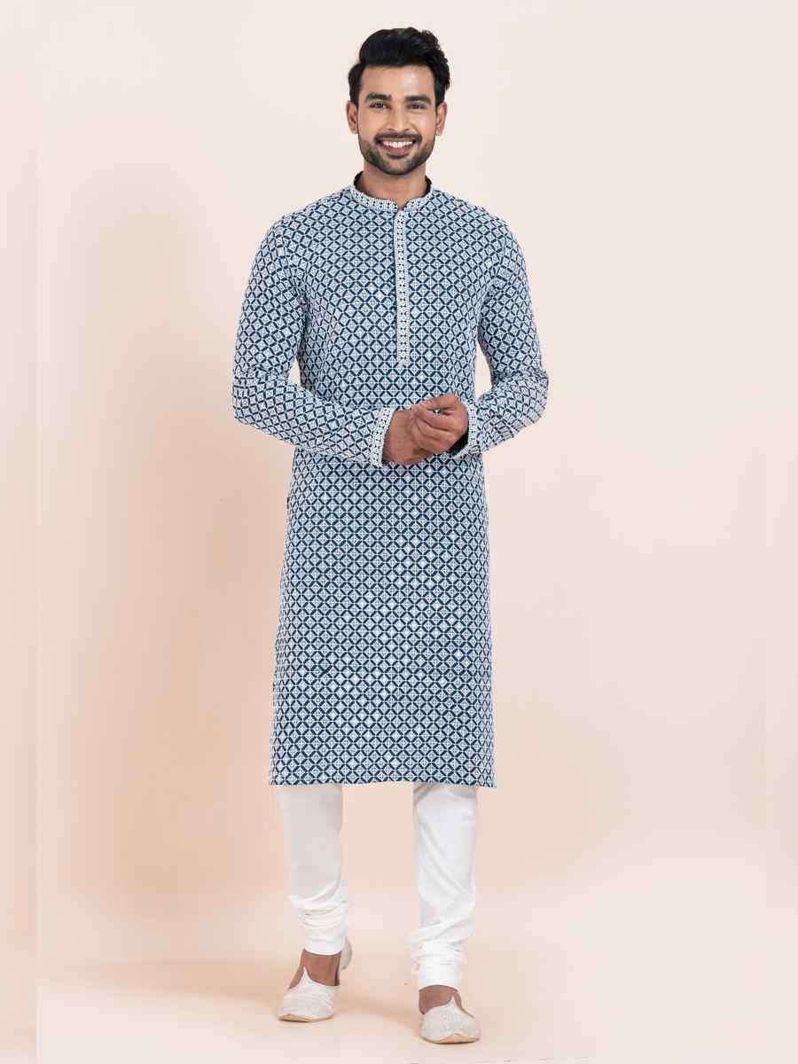 Multi Rayon Printed Festival Wedding Kurta Pyjama Men039s Wear