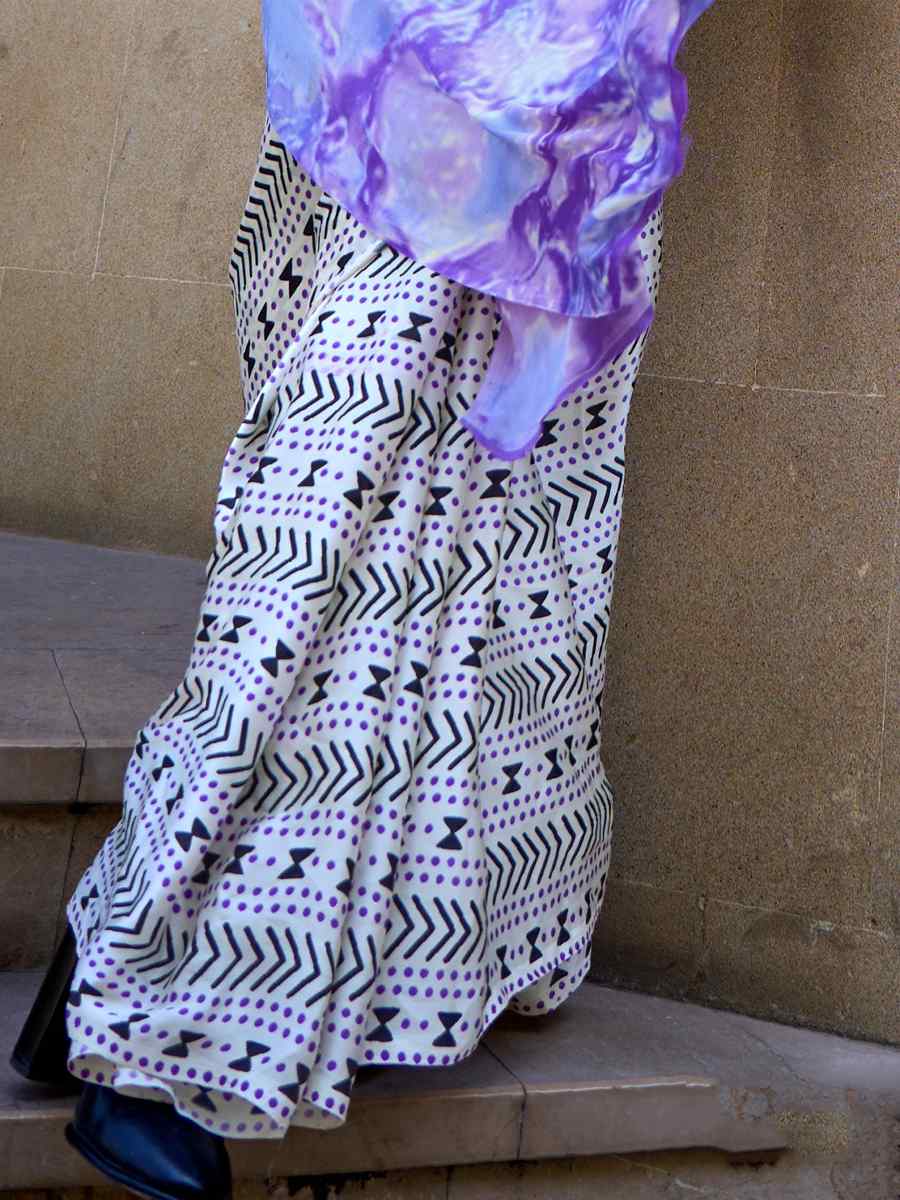 Multi Satin Crepe Printed Casual Festival Contemporary Saree