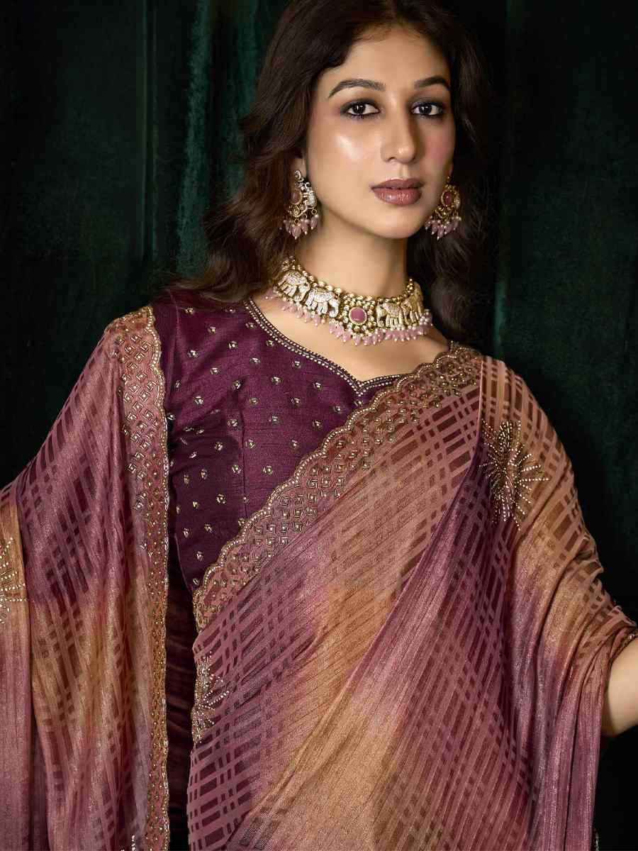 Multi Satin Silk Embroidery Traditional Bridal Reception Festival Wedding Fancy Heavy Border Sarees