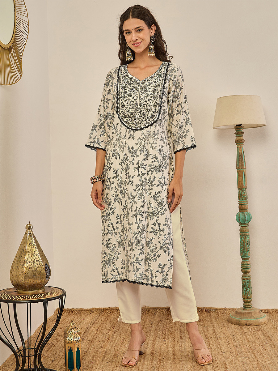 Multi Silk Blend Embroidery Wedding Party Festival Casual Ready Pant Salwar Kameez