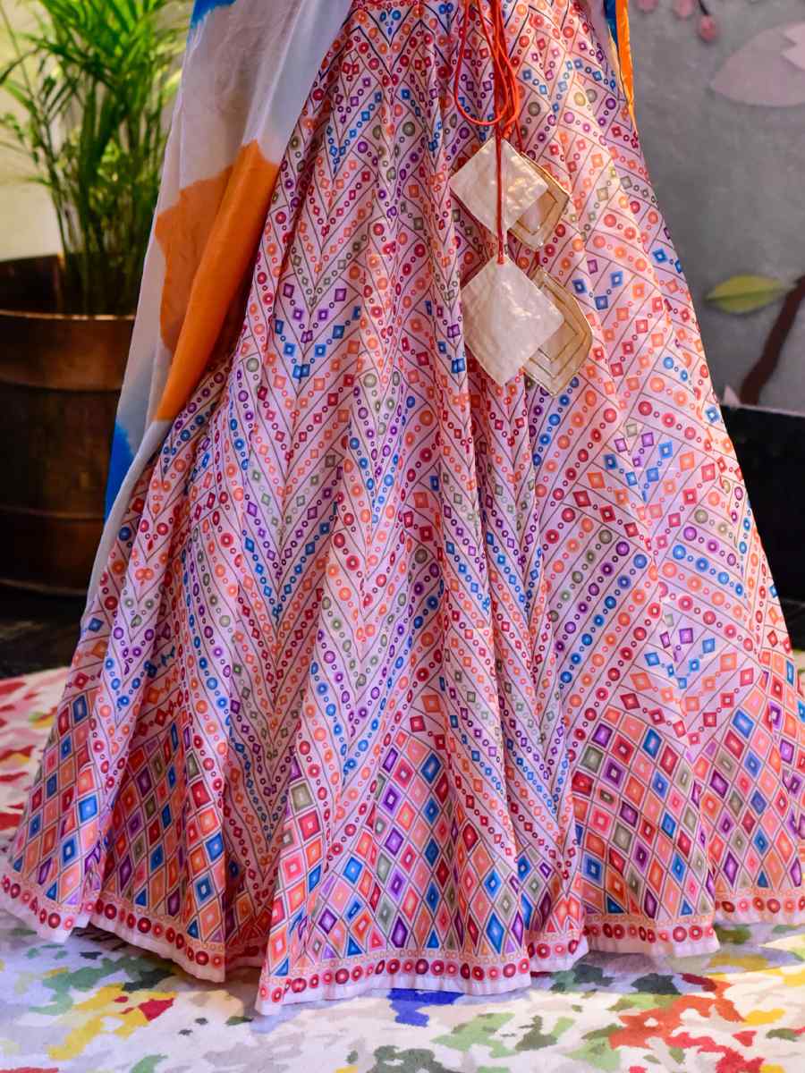 Multi Silk Cotton Printed Designer Festival Casual Anarkali Salwar Kameez