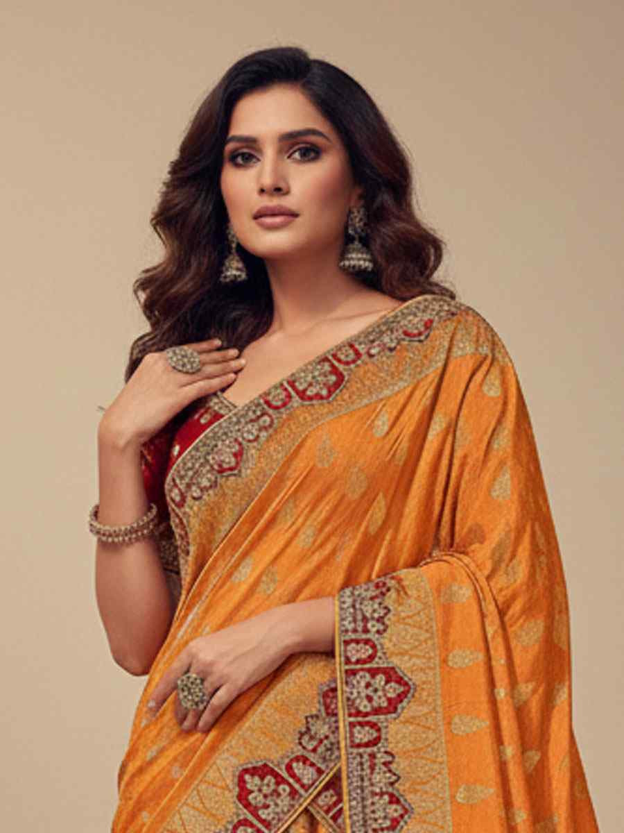 Multi Silk Embroidered Wedding Reception Festival Heavy Border Lehenga Choli