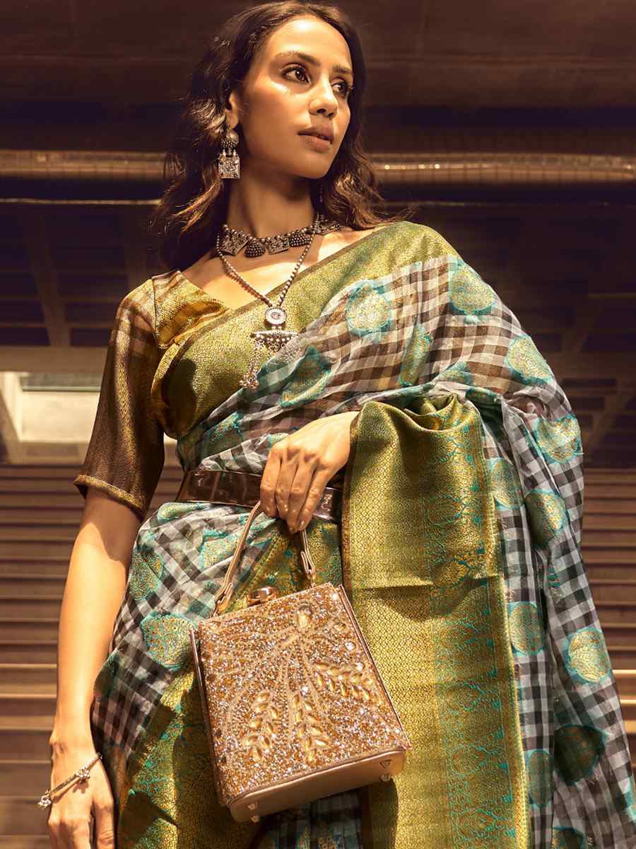 Multi Silk Handwoven Casual Festival Classic Style Saree