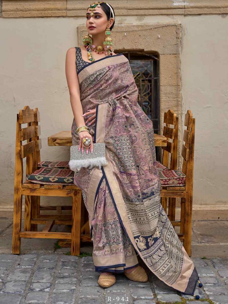 Multi Silk Handwoven Casual Festival Heavy Border Saree