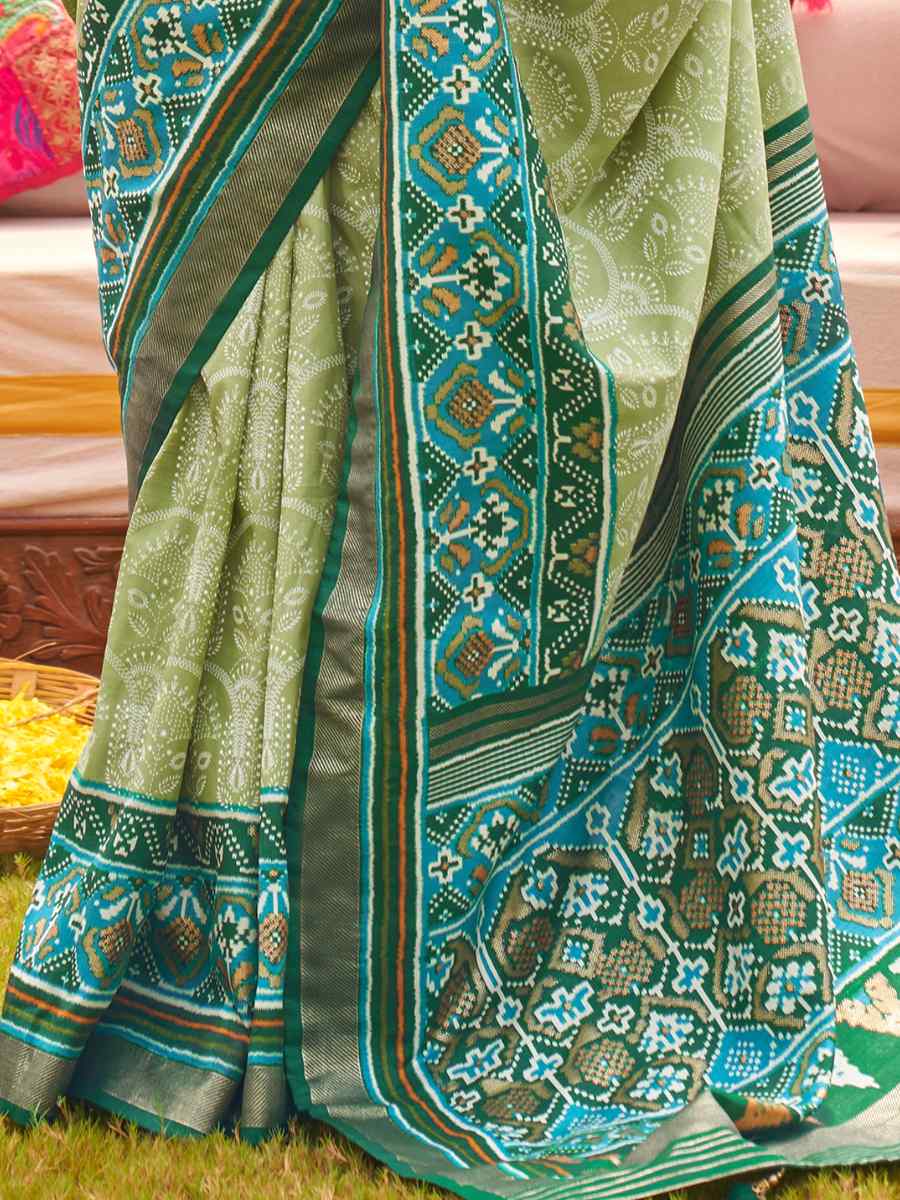 Multi Silk Handwoven Casual Festival Heavy Border Saree