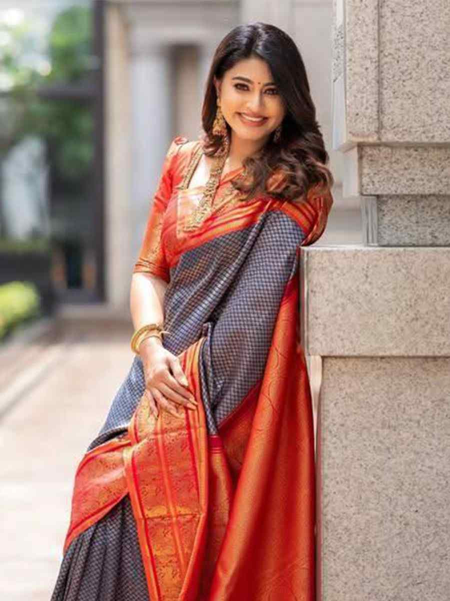 Multi Silk Handwoven Festival Wedding Fancy Heavy Border Saree
