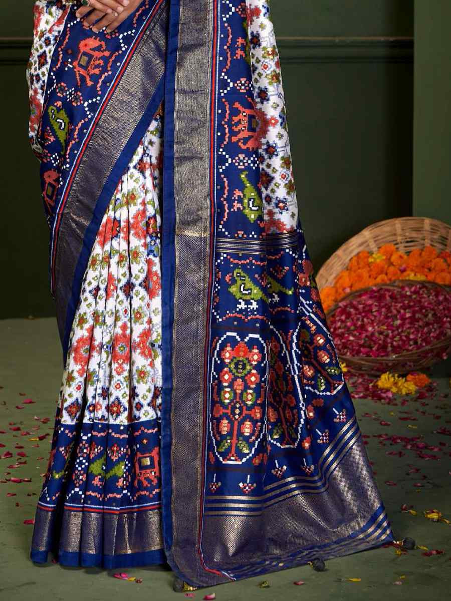 Multi Silk Handwoven Festival Wedding Fancy Heavy Border Saree