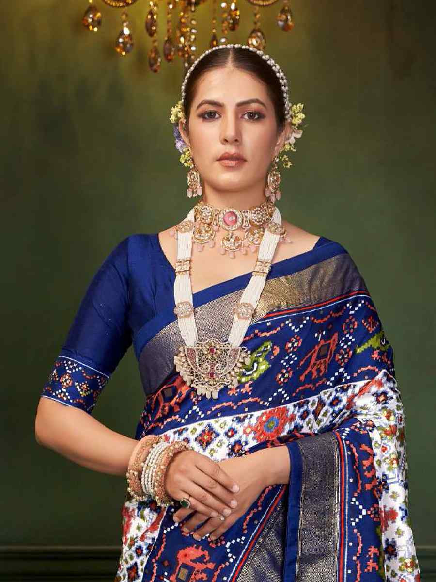 Multi Silk Handwoven Festival Wedding Fancy Heavy Border Saree