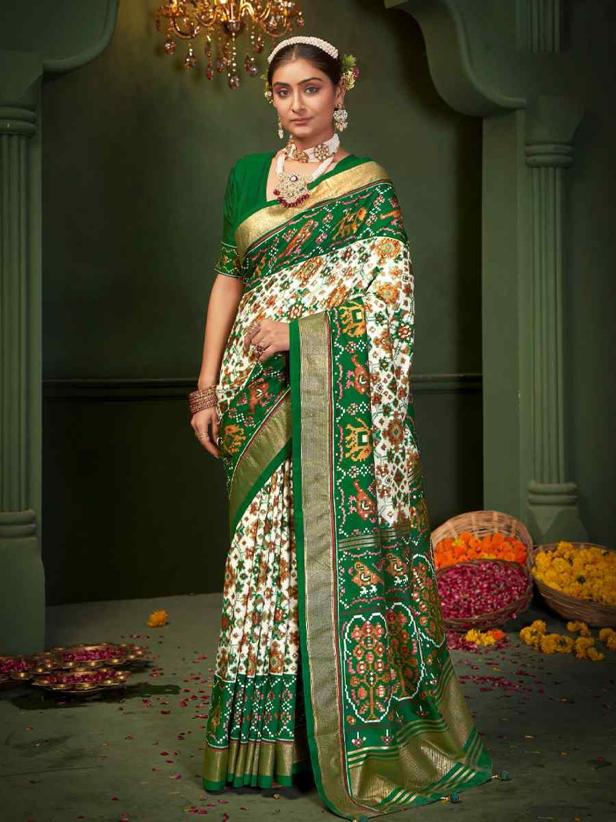 Multi Silk Handwoven Festival Wedding Fancy Heavy Border Saree
