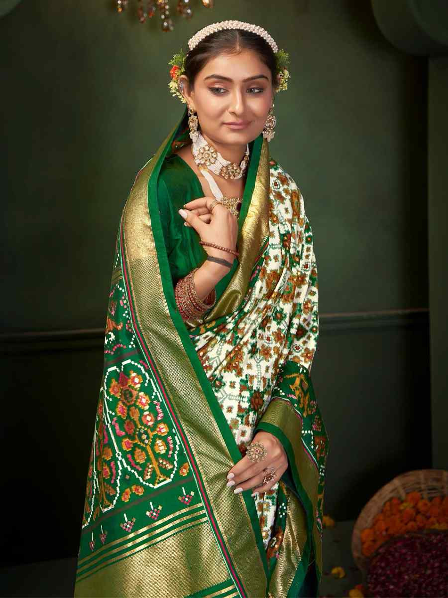 Multi Silk Handwoven Festival Wedding Fancy Heavy Border Saree