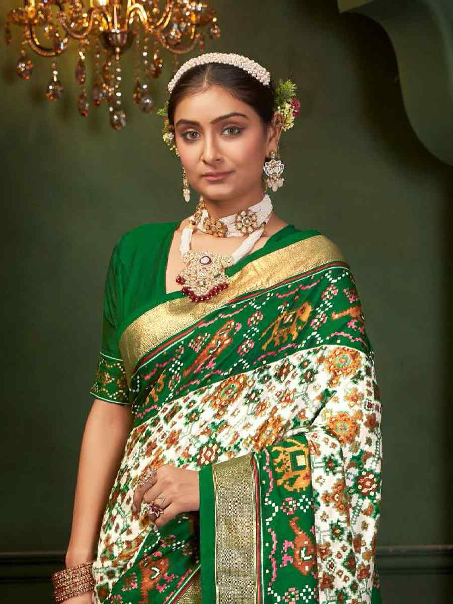 Multi Silk Handwoven Festival Wedding Fancy Heavy Border Saree