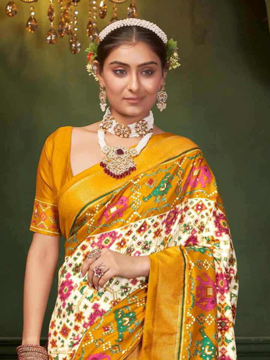 Multi Silk Handwoven Festival Wedding Fancy Heavy Border Saree