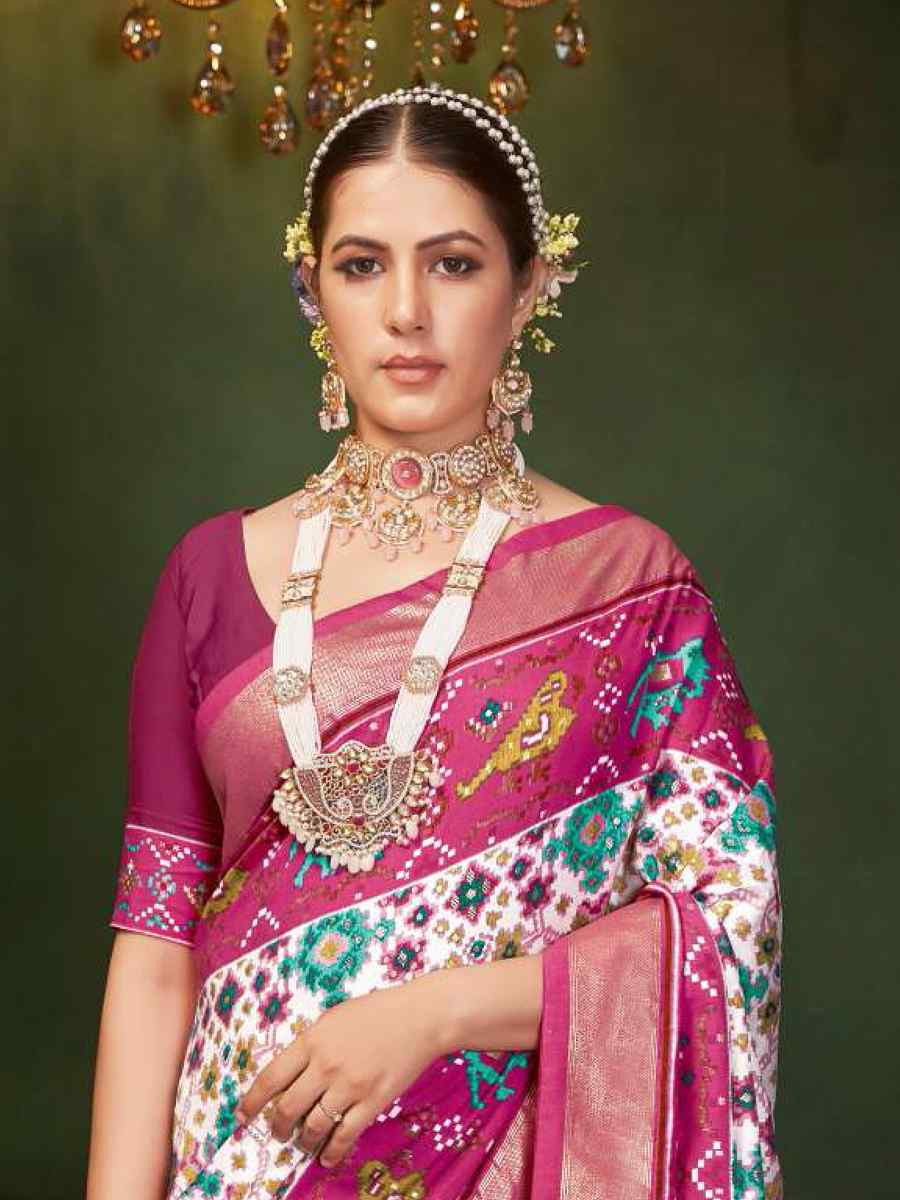 Multi Silk Handwoven Festival Wedding Fancy Heavy Border Saree