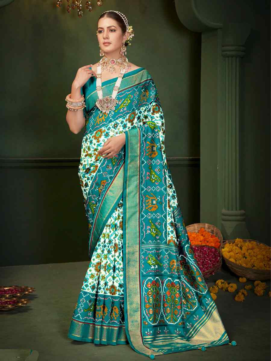 Multi Silk Handwoven Festival Wedding Fancy Heavy Border Saree